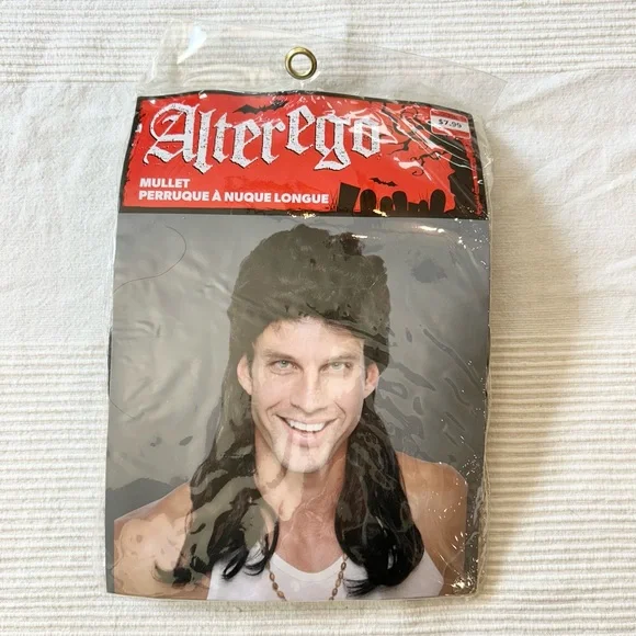 Red Neck Mullet Wig by Alterego - Picture 2 of 4